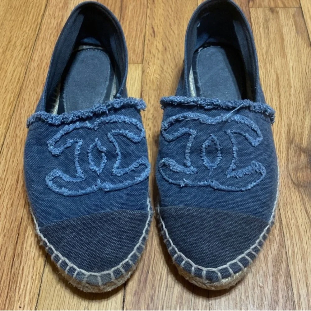 Semi used Chanel denim shoes 39 - Picture 3 of 7